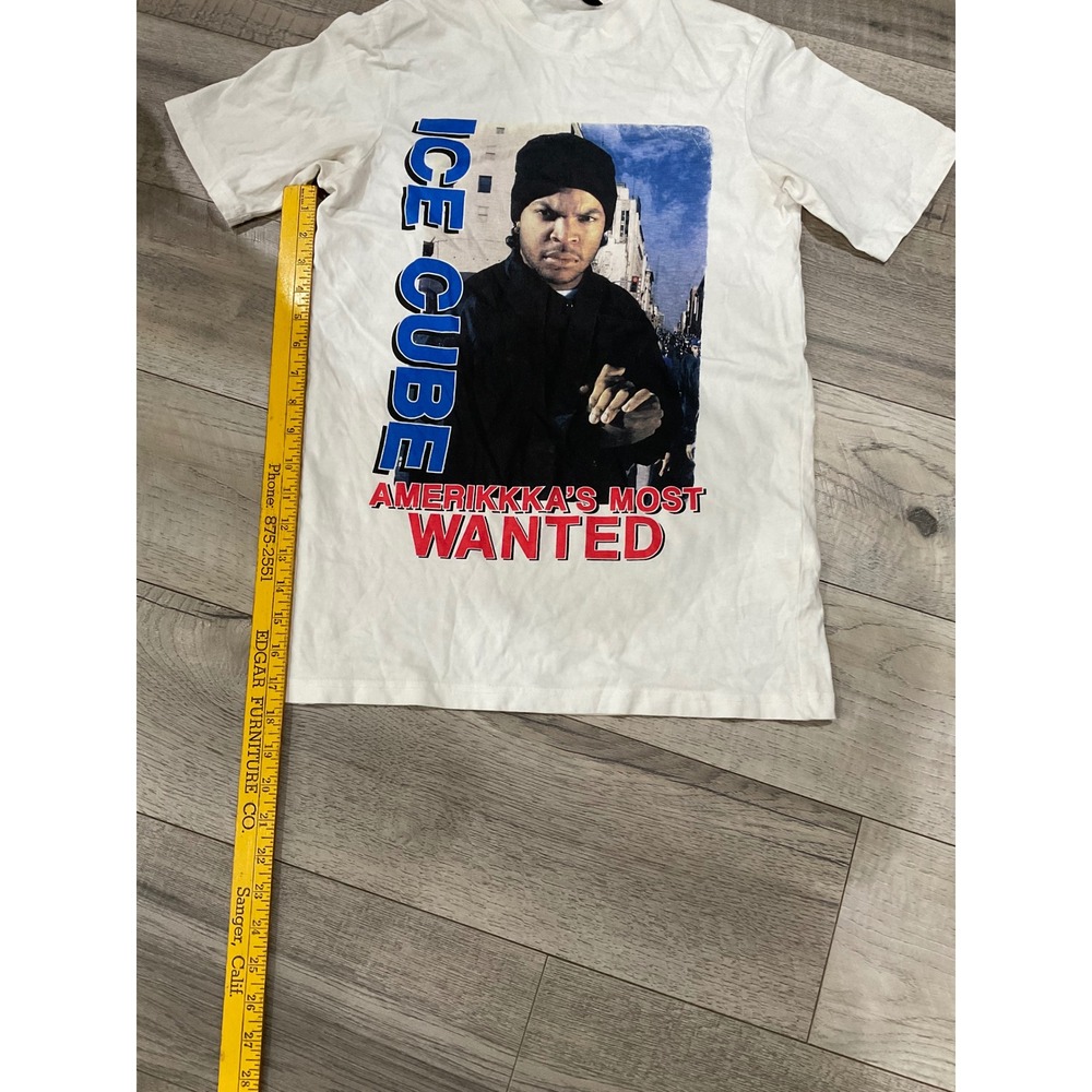 Ice Cube AmeriKKKa's Most Wanted Graphic T-Shirt White XS Hip Hop Rap Tee - Picture 6 of 9